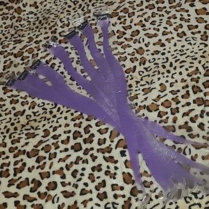 Synthetic purple clip ins